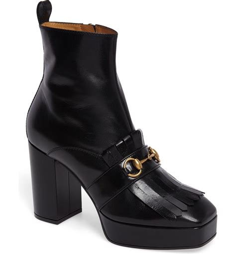 gucci square toe bootie|designer gucci booties.